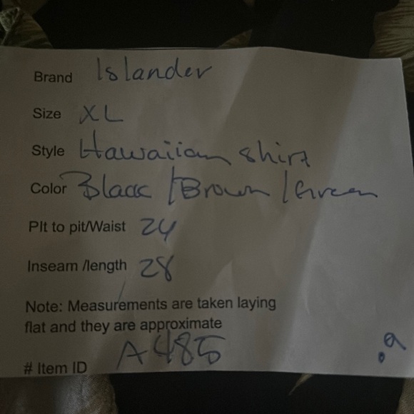 Men’s XL Hawaiian Shirt Islander - Picture 7 of 7